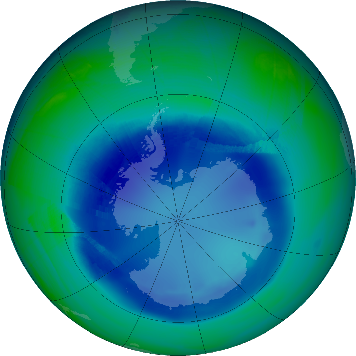 Ozone Map 2008-08-25